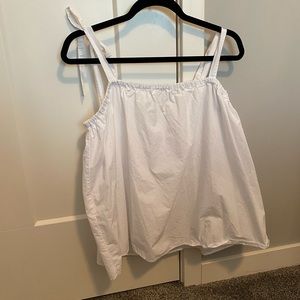 White strapped blouse